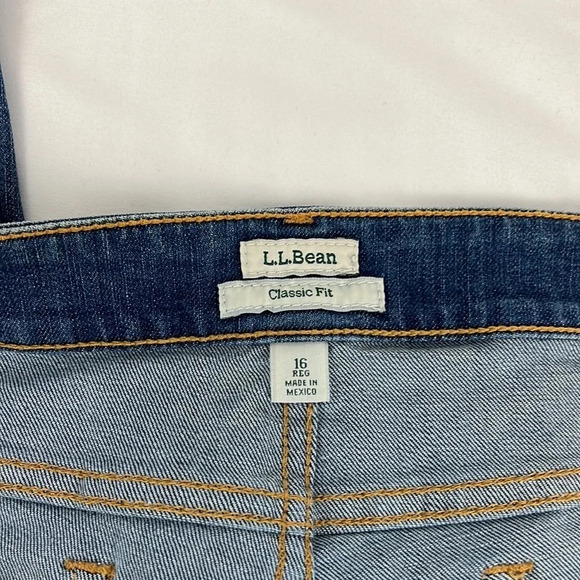 L.L Bean New Women’s 16 Regular True Shape Classic Fit Jean - Picture 5 of 12